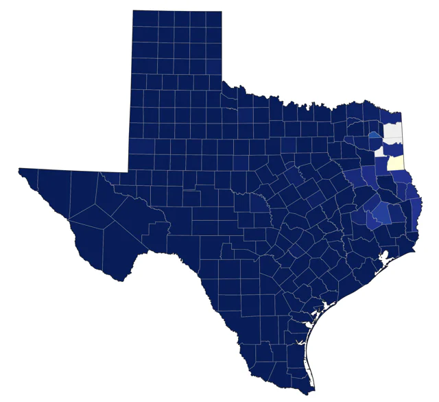 Swainson's Hawk county map
