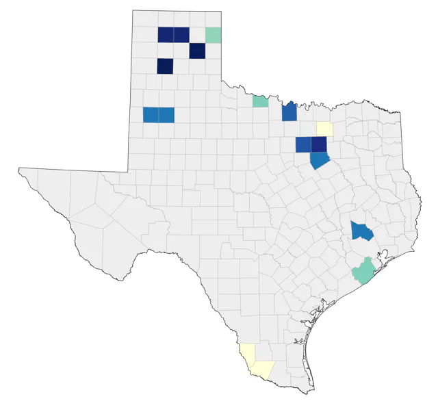 Trumpeter Swan county map