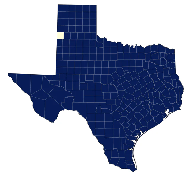 Turkey Vulture county map