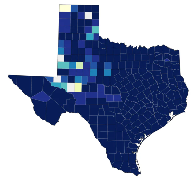 Western Cattle-Egret county map