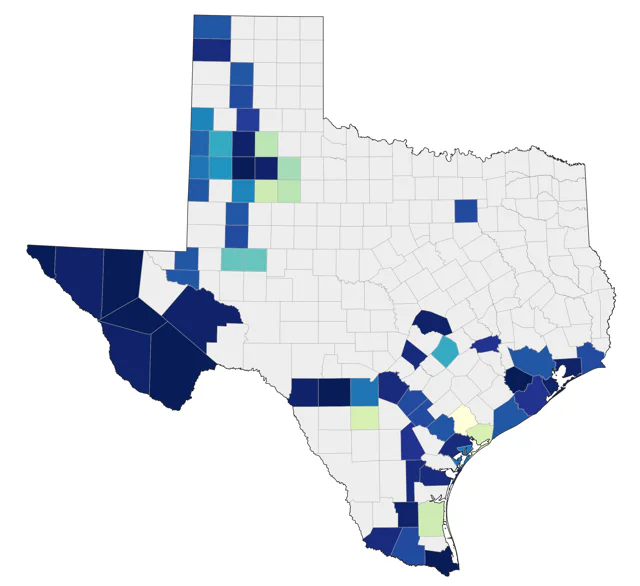 Western Flycatcher county map