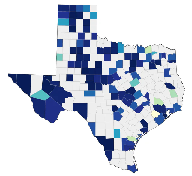 Western Grebe county map