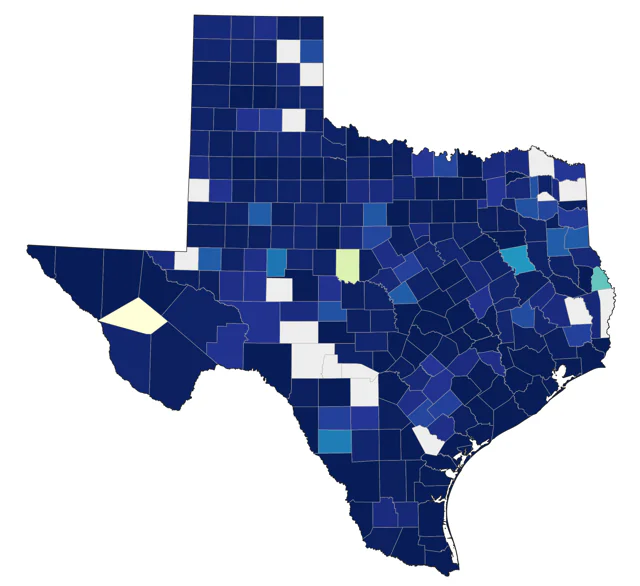 Western Sandpiper county map