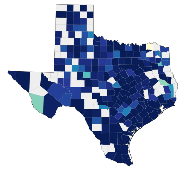 White-rumped Sandpiper county map