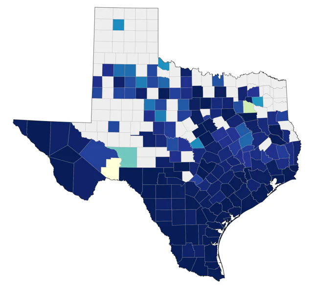 White-tailed Kite county map
