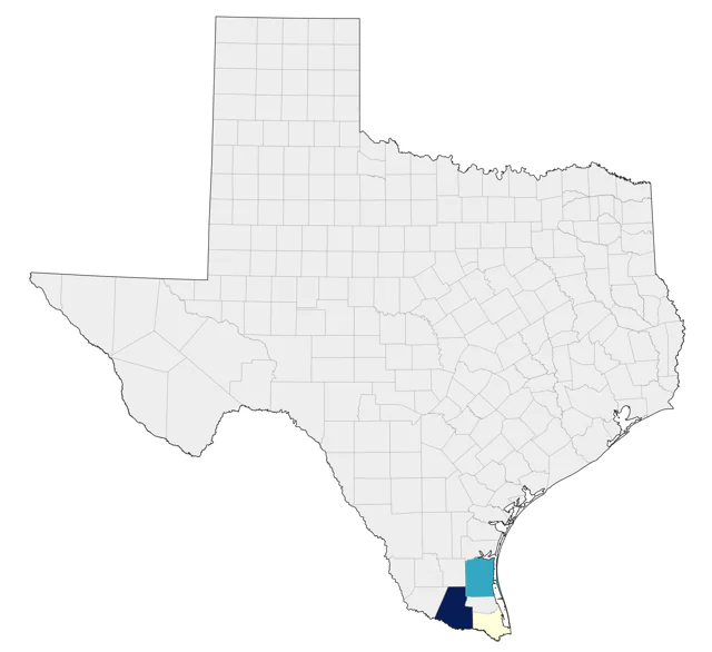 White-throated Thrush county map