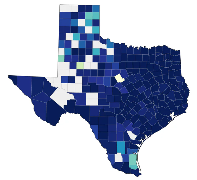 Winter Wren county map