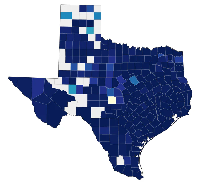 Yellow-crowned Night Heron county map