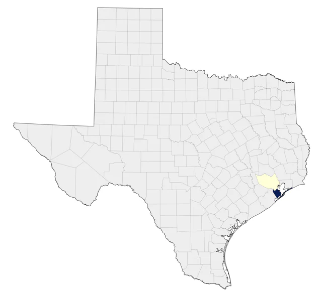 Yellow-headed Caracara county map