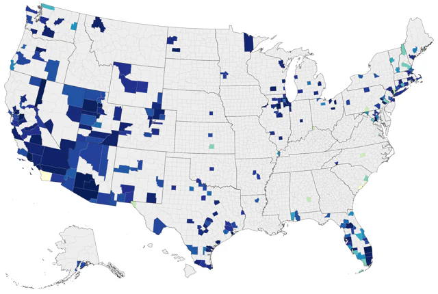 African Collared-Dove county map