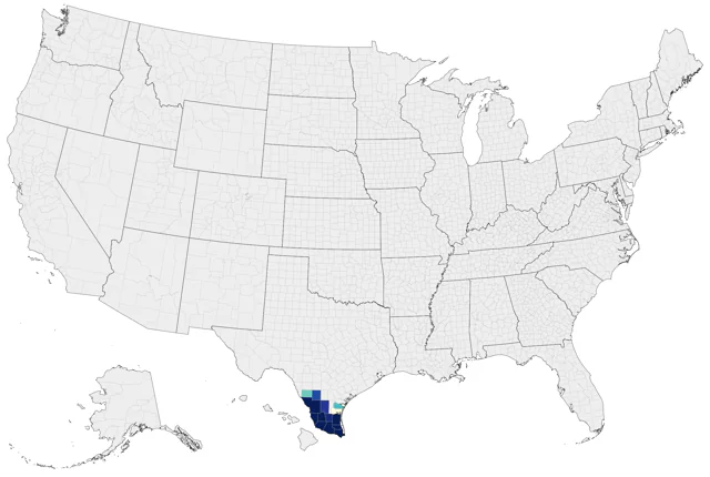 Altamira Oriole county map