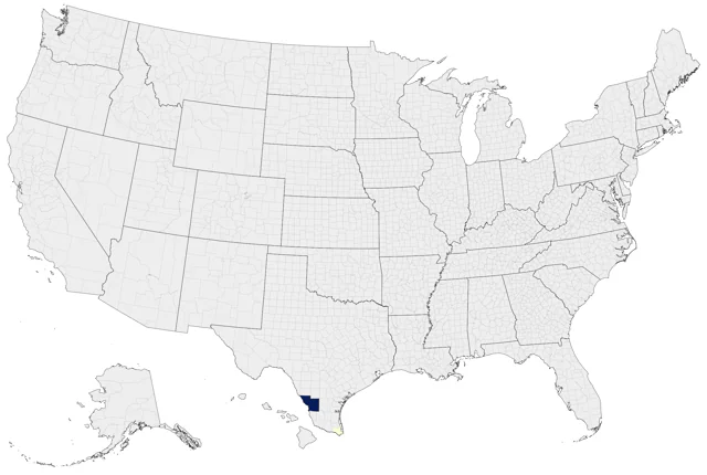 Amazon Kingfisher county map