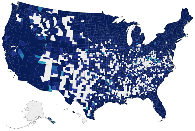 American Bittern county map