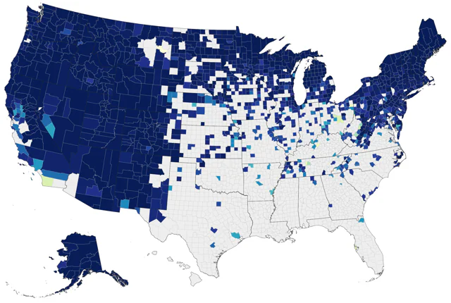 American Goshawk county map