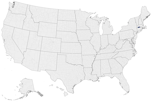 Baer's Pochard county map