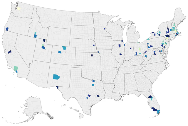 Bar-headed Goose county map