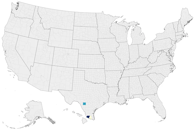 Bare-throated Tiger-Heron county map
