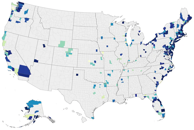 Black-headed Gull county map