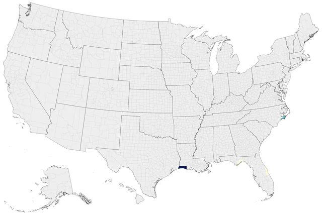Black Rail county map