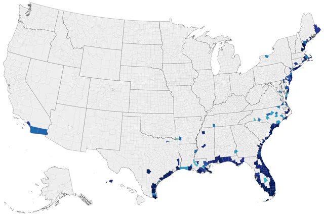 Bridled Tern county map