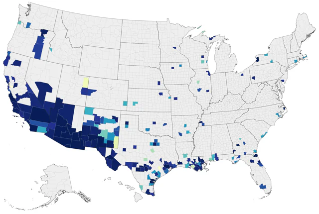 Broad-billed Hummingbird county map