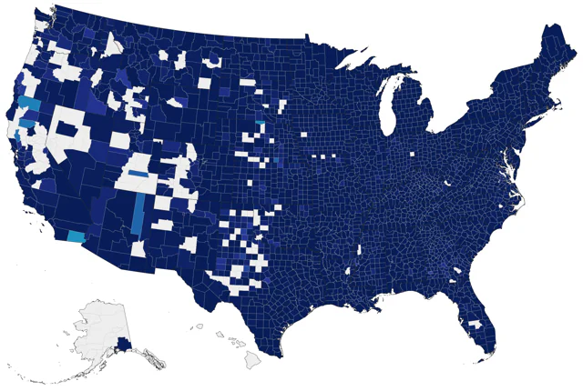 Broad-winged Hawk county map