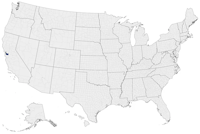 Brown Quail county map