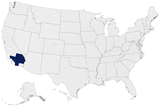 California Gnatcatcher county map