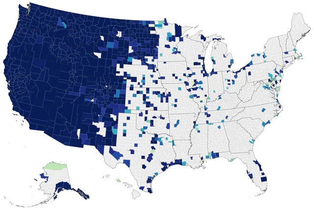 California Gull county map