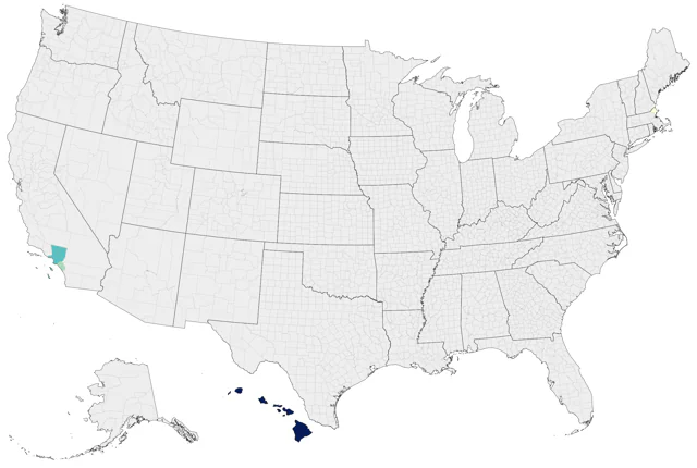 Chestnut Munia county map