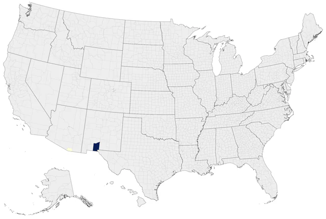 Cinnamon Hummingbird county map