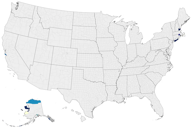 Common Cuckoo county map