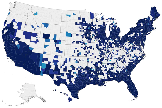 Common Gallinule county map