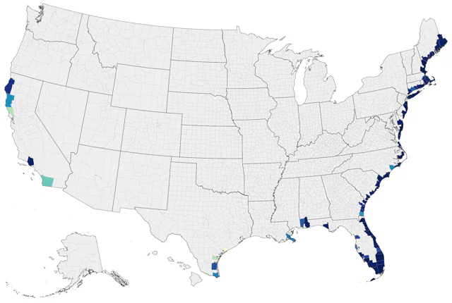 Cory's Shearwater county map