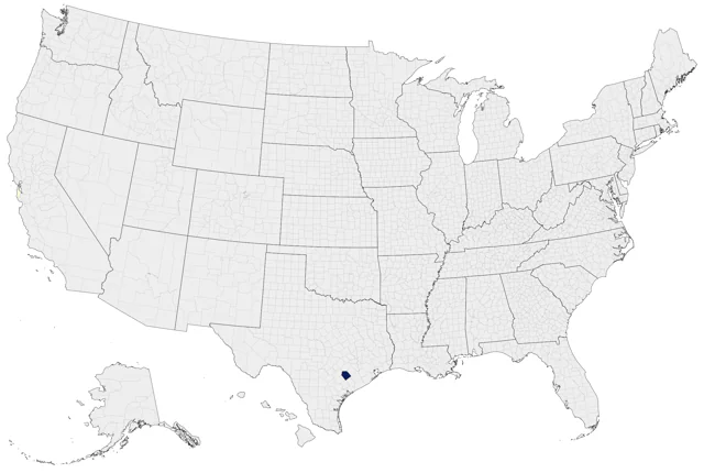 Crested Duck county map