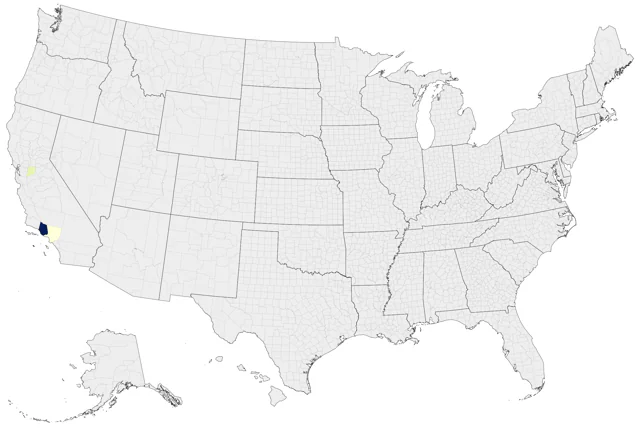 Cut-throat county map