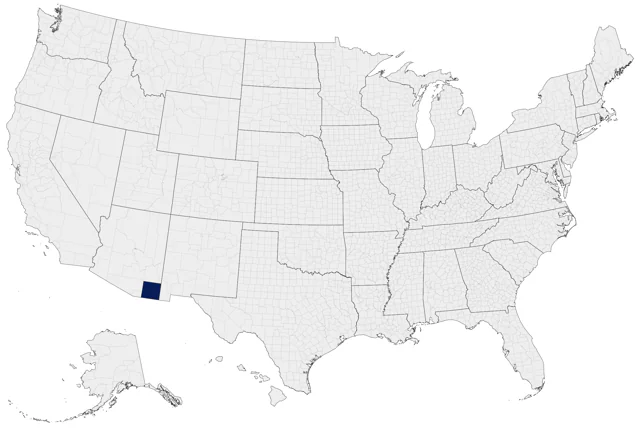 Elegant Quail county map