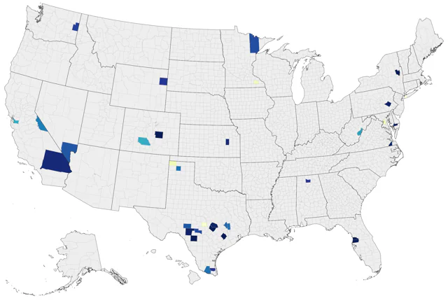 Emu county map