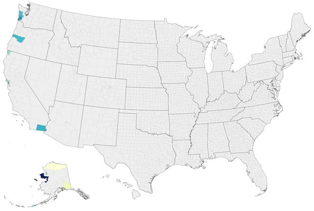 Eurasian Dotterel county map