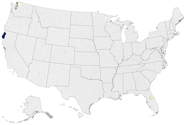 Eurasian Kestrel county map