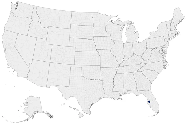 Eurasian Spoonbill county map