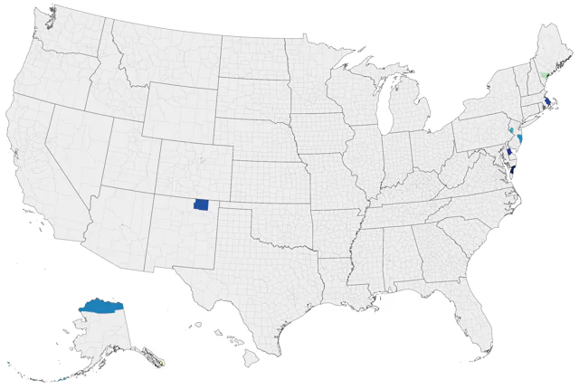 European Golden-Plover county map