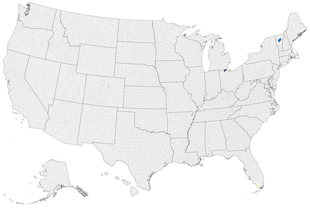European Turtle-Dove county map