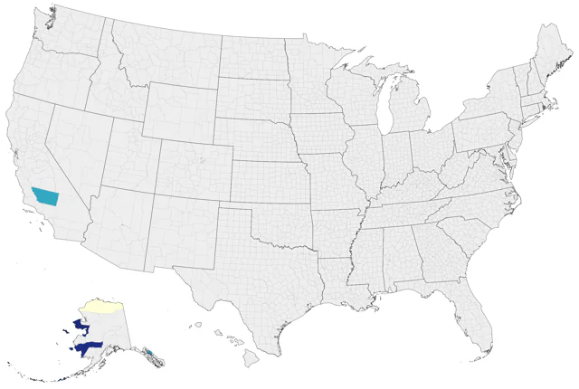 Eyebrowed Thrush county map