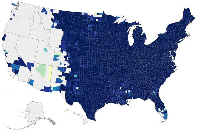 Field Sparrow county map