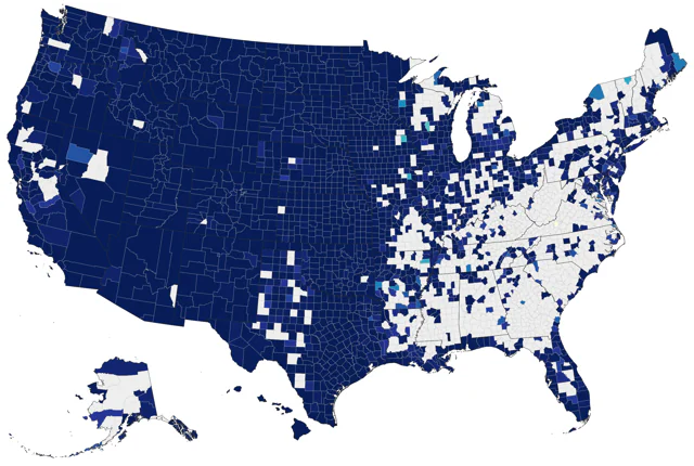 Franklin's Gull county map
