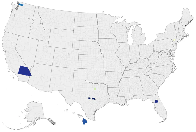 Gray Crowned-Crane county map