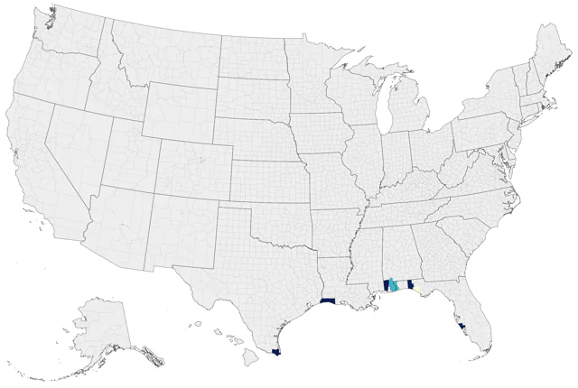 Gray Gull county map