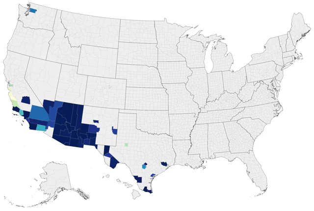 Greater Pewee county map