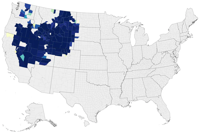 Greater Sage-Grouse county map